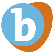Logo van de B