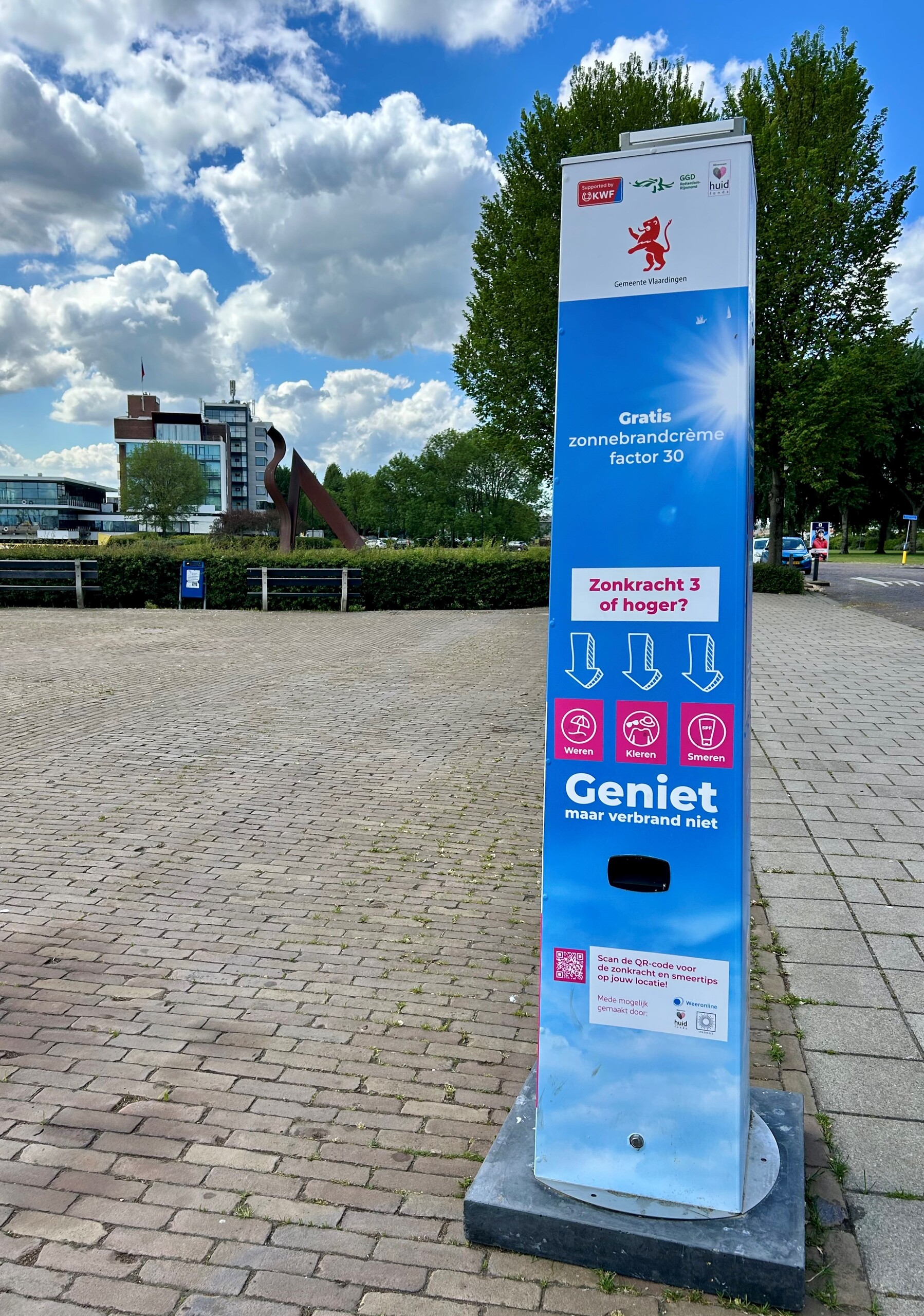 Zonnebrandpaal (staand)