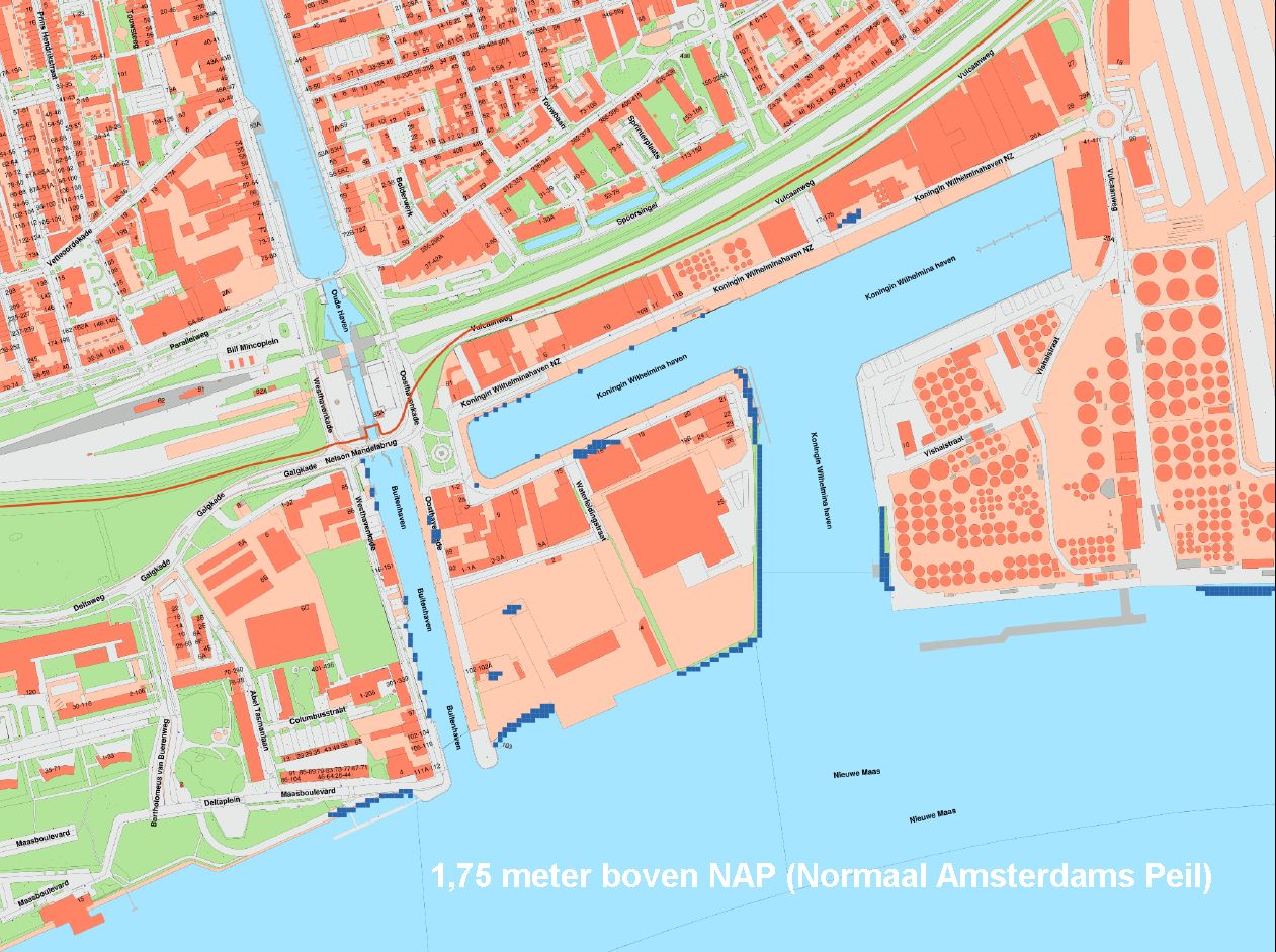 Waterhoogtekaart 175