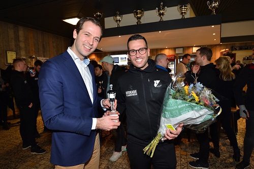 Bart Bikkers met Winnaar van de Flip Vethaaktrofee 2018 