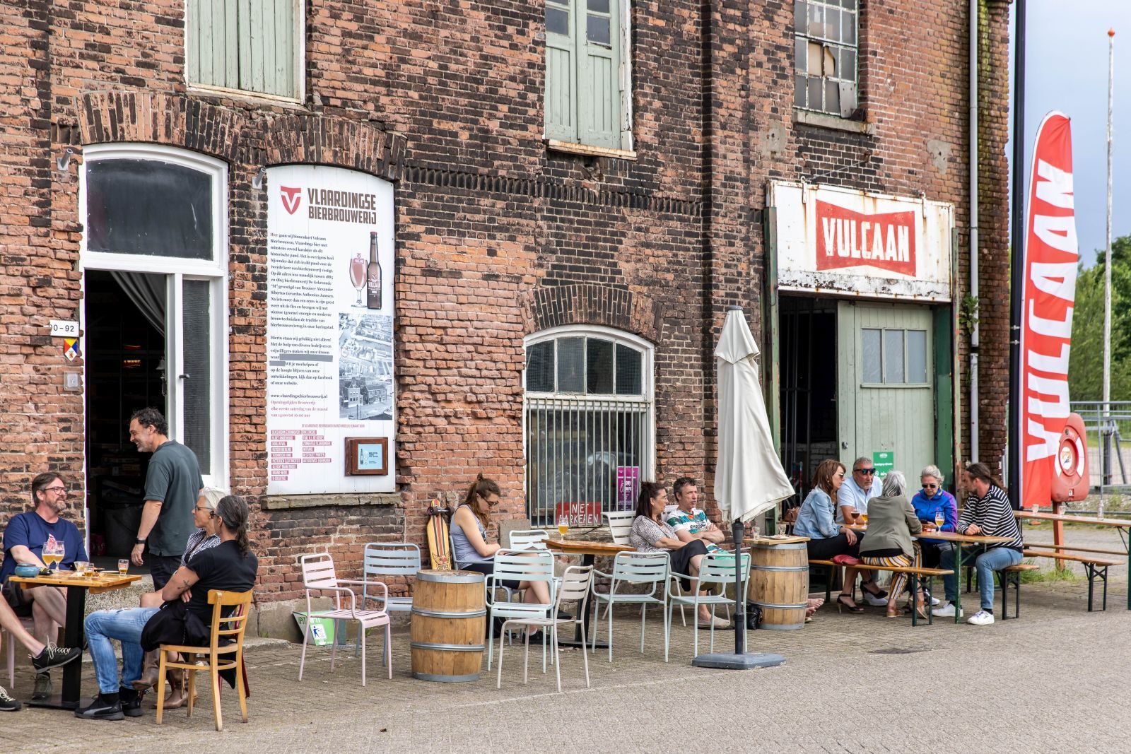 Vulcaanbrouwerij met terras
