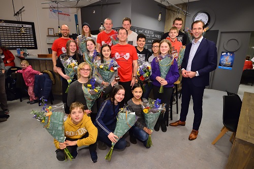 Bart Bikkers met Winnaar van de Flip Vethaaktrofee 2018 
