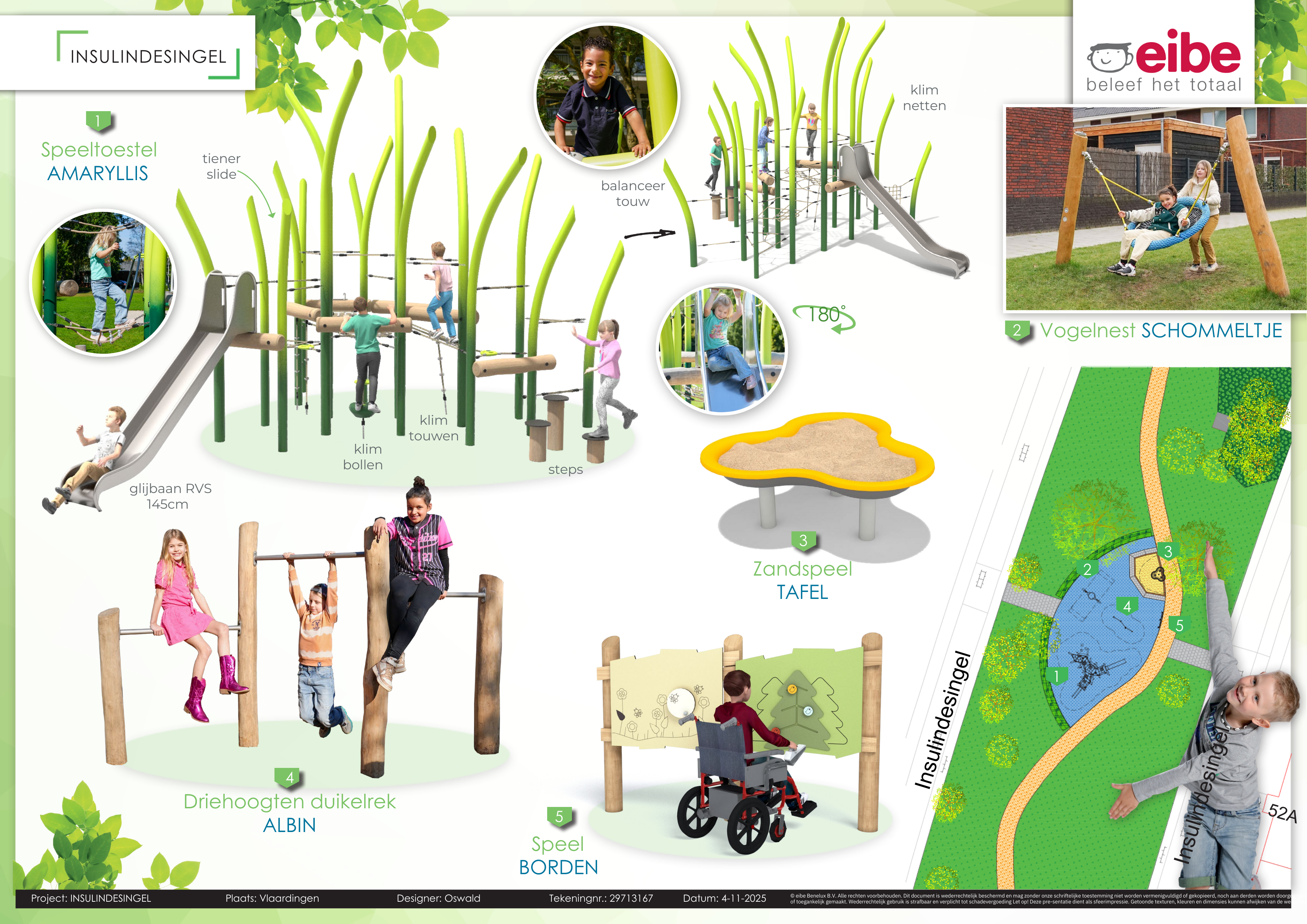 overzicht van de vijf eerdere illustraties