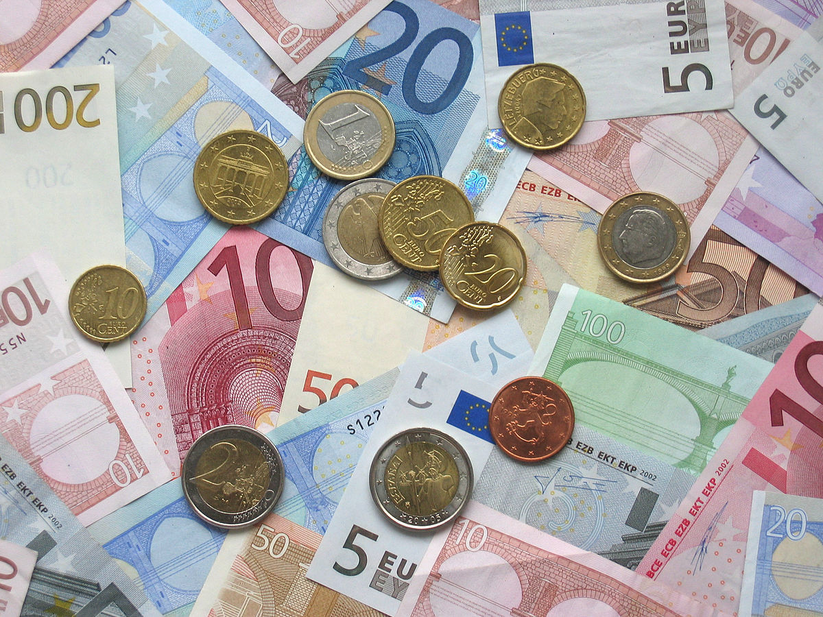 Op de afbeelding ziet u euro's
