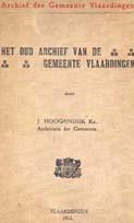 Voorpagina van de Inventaris Oud Archief Vlaardingen (1912).
