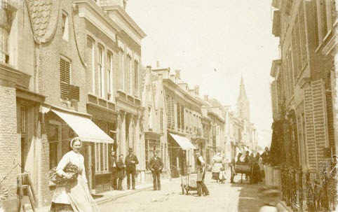 Hoogstraat - Foto: Henri de Louw; Collectie Stadsarchief Vlaardingen, ca. 1895